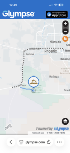 Near Gila Bend, Arizona, Transporting Friendship 40 from San Diego to Newport, January 7, 2026 (Source: Glimpse)